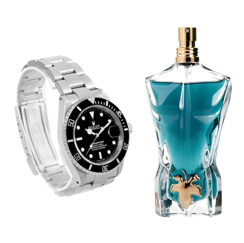 PERFUME LE BEAU JP + RELOJ ROLEX