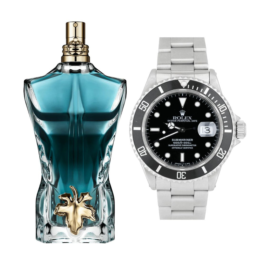 PERFUME LE BEAU JP + RELOJ ROLEX