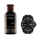 PERFUME BHARARA KING + RELOJ ROLEX